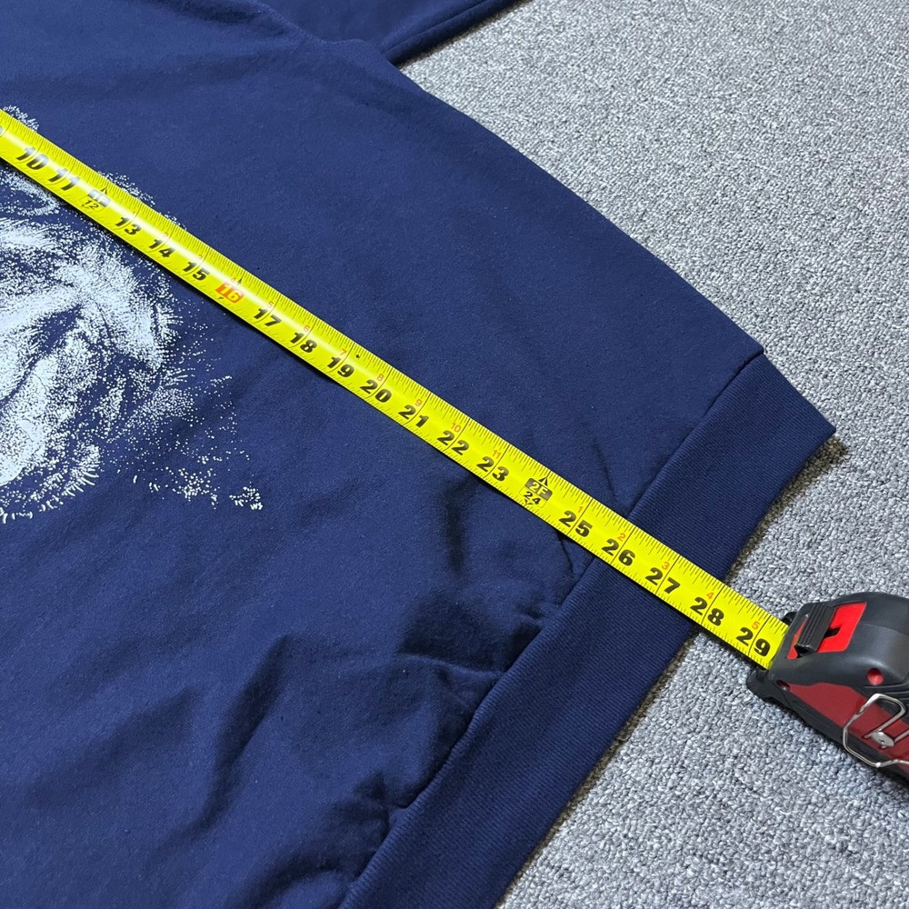 Vintage Jerzees Sweatshirt XL Navy Blue Rottweiler Dog Graphic Pullover 90s - Picture 6 of 7